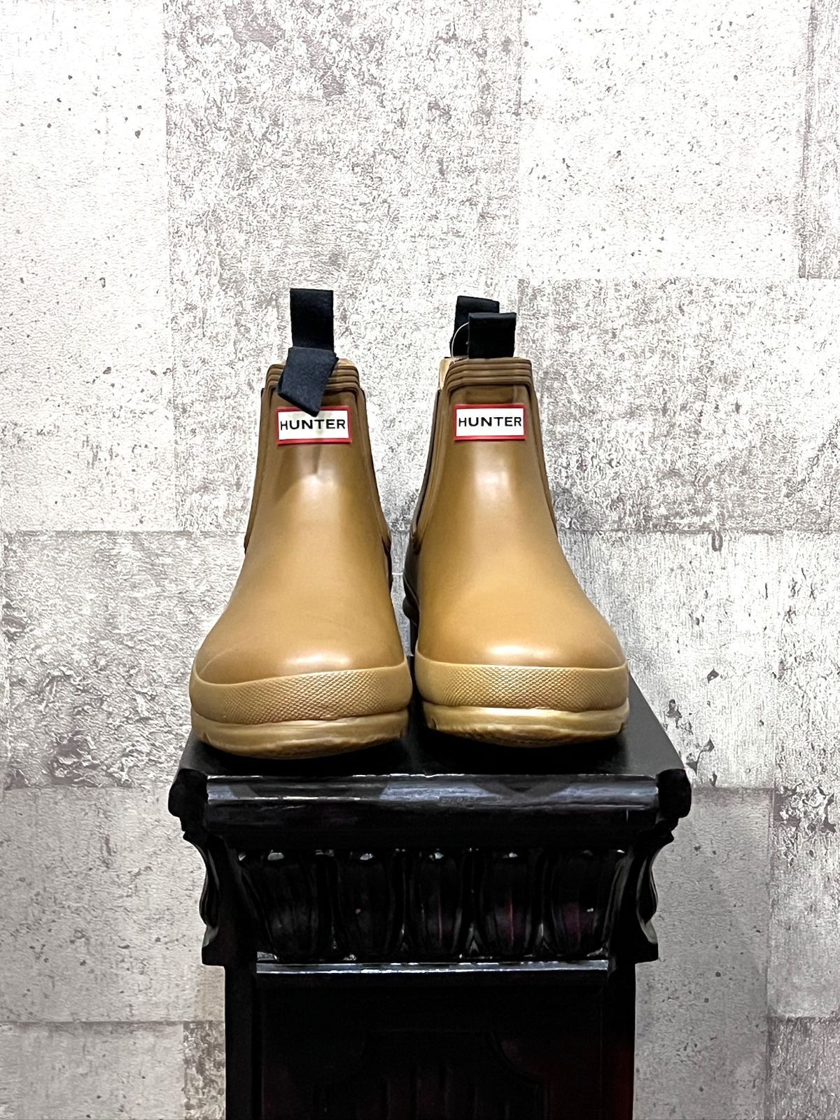 HUNTER ハンター サイドゴア レインブーツ ブラウン 美品 HUNTER