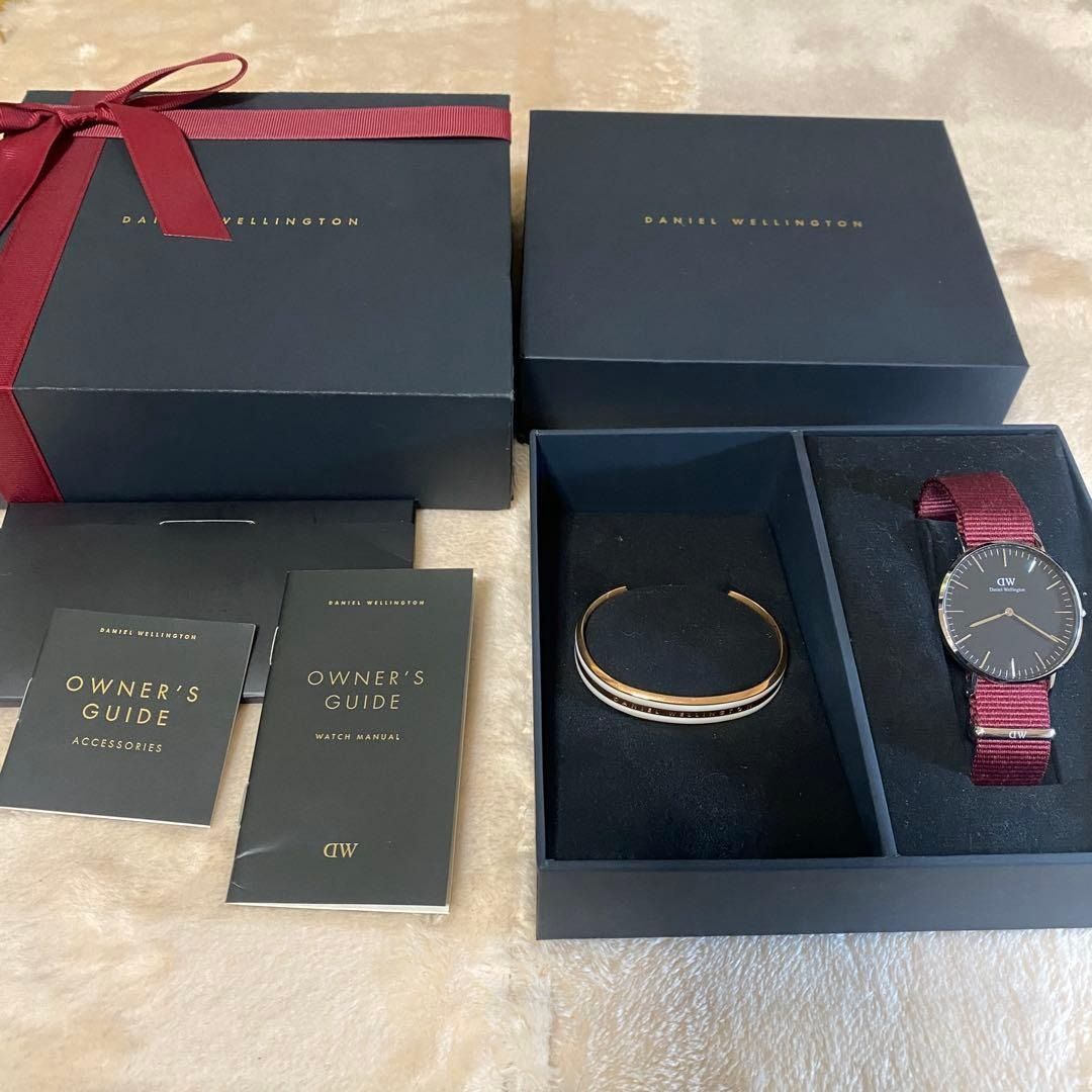 ダニエルウェリントン　 b36s19　ブレスレット（　バングル　）セット 美品 ダニエルウェリントン Daniel Wellington b36s19 ブレスレット