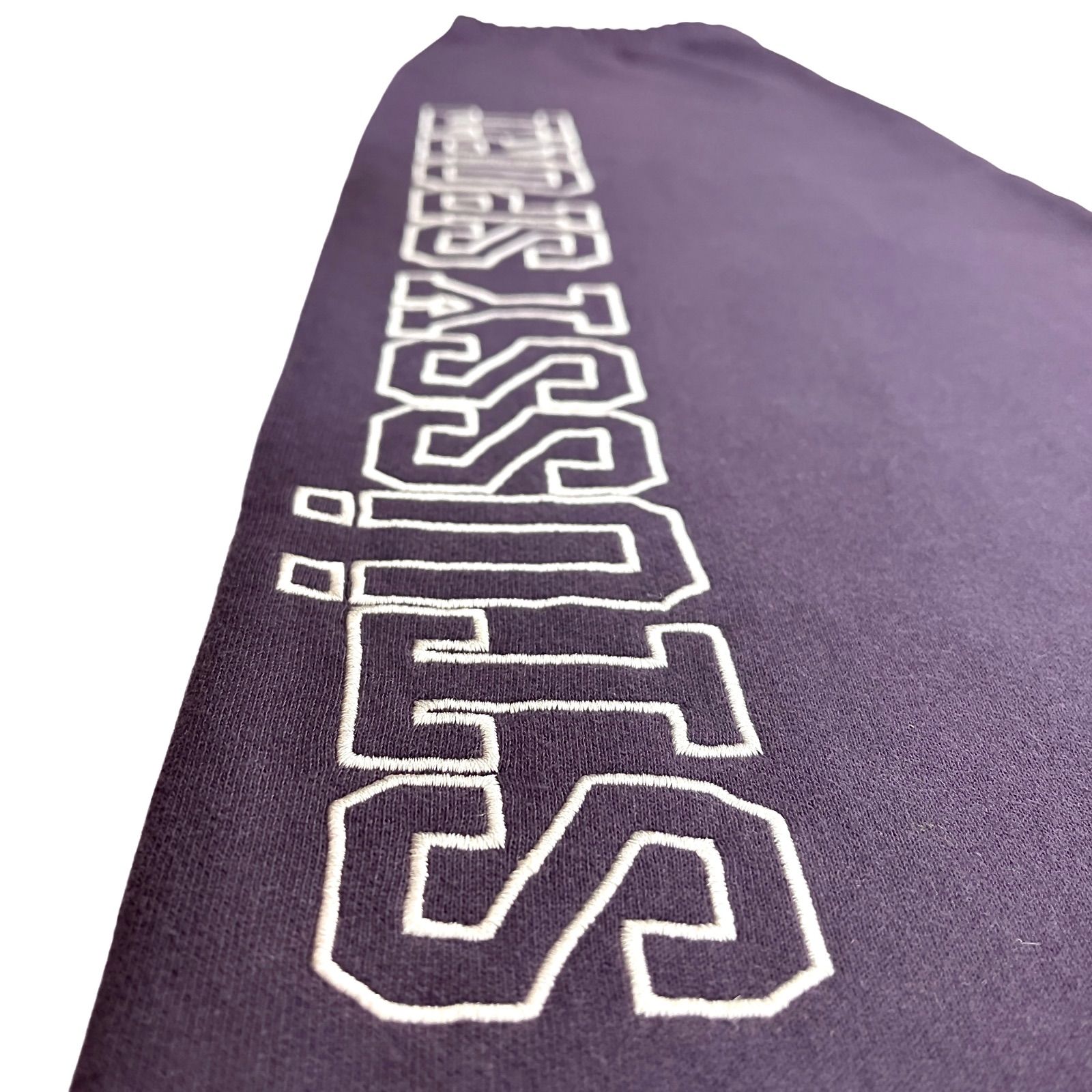 STUSSY ステューシー スポーツロゴ 刺繍 ウォッシュ加工 ワイド
