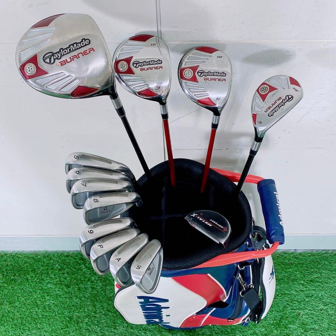 ゴルフクラブ　メンズセット　初心者　テーラーメイド　バーナー　入門　N1352 ゴルフクラブ メンズセット 初心者 テーラーメイド バーナー 入門