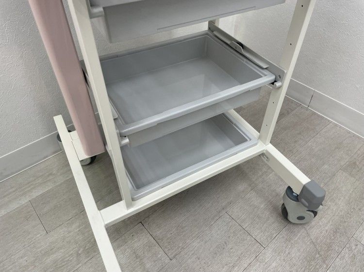 美品送料込】医療用ステンレスワゴン20型（2段） 美品送料込】医療用