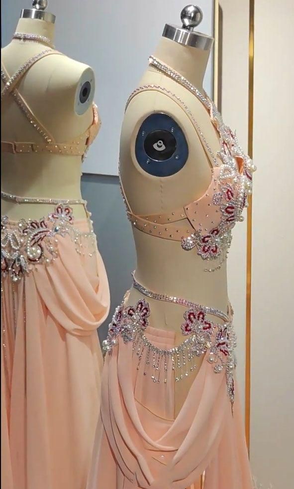 ブラスカート 薄ピンク