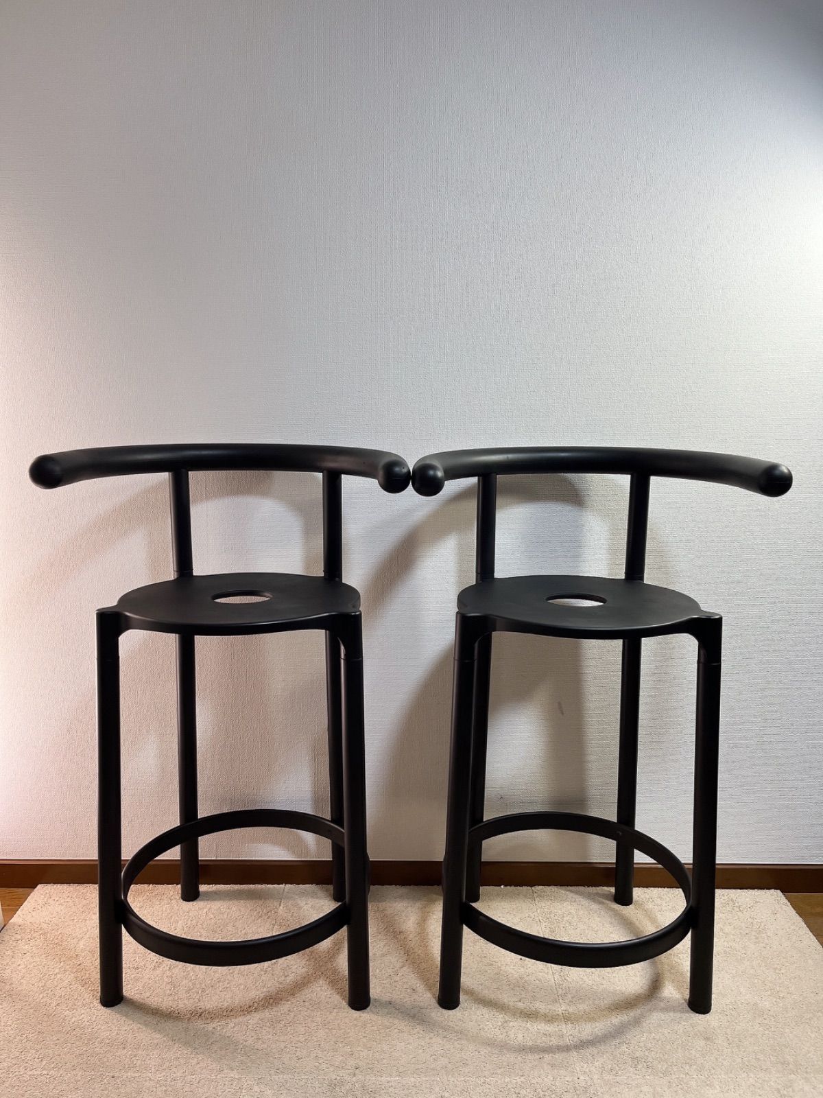 ###直接引き取り限定### 都内、神奈川一部地域自社配送可 Kartell カルテル カウンター チェア 2脚セット