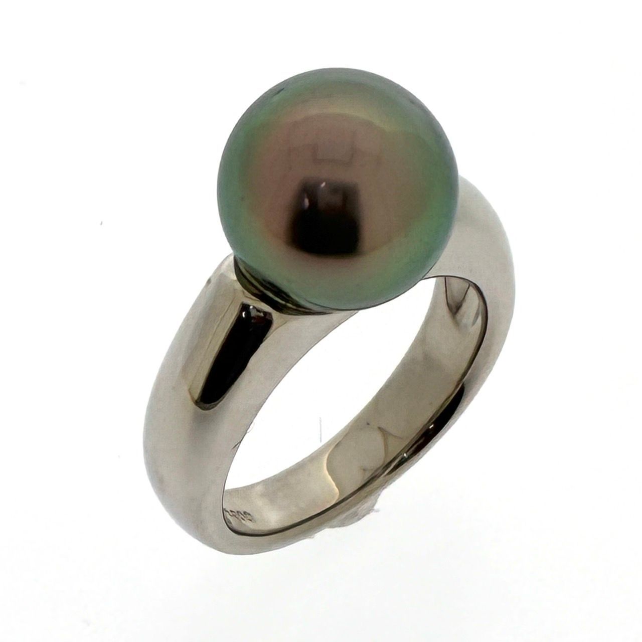 新品仕上済み TASAKI タサキ Pt900 天然 ブラックパール リング