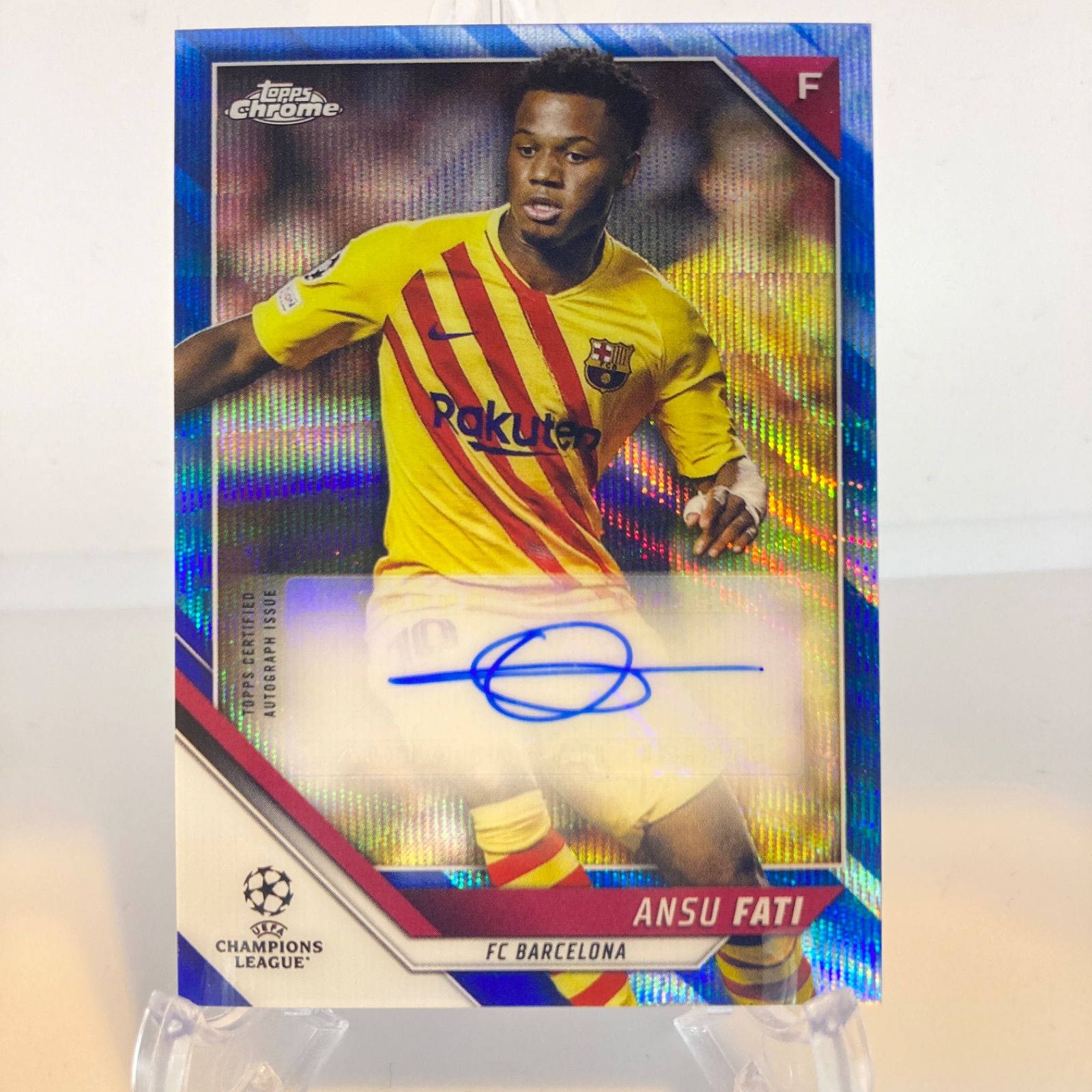 アンス・ファティ 直筆サイン 限定75枚 2021/22 Topps UEFA Champions