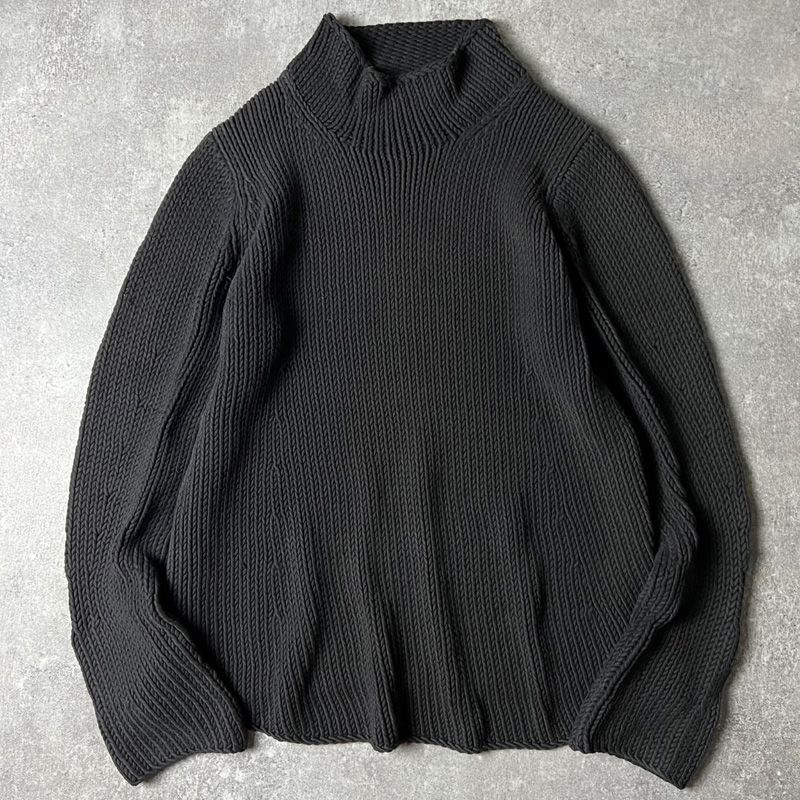 00s GAP 無地 ハイネック コットン ニット セーター XL / 00年代 