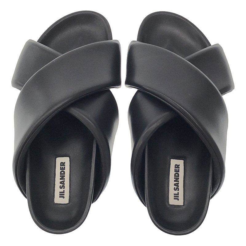 JIL SANDER パデット クロスストラップ サンダル サイズ41 JIL SANDER