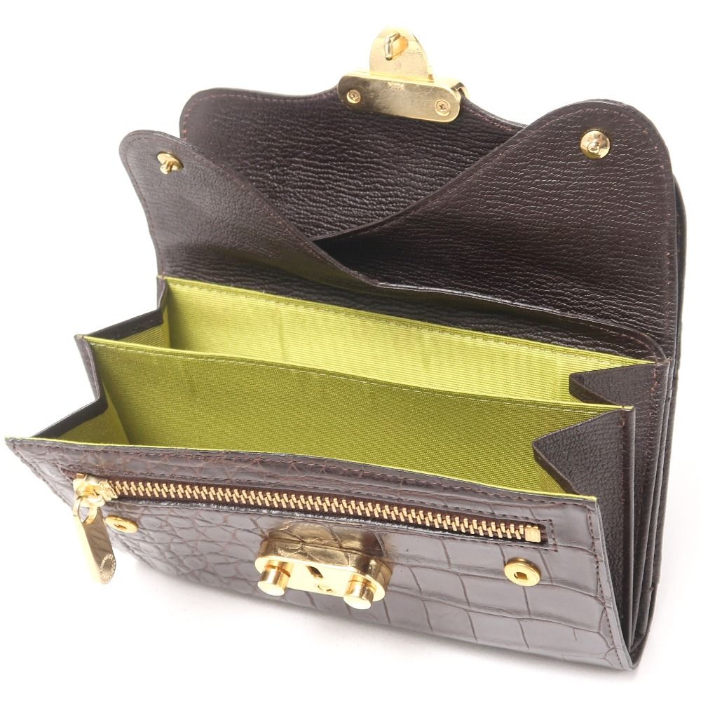 ADMJアクセソワ エーディーエムジェイ 長財布 クロコダイル マット  