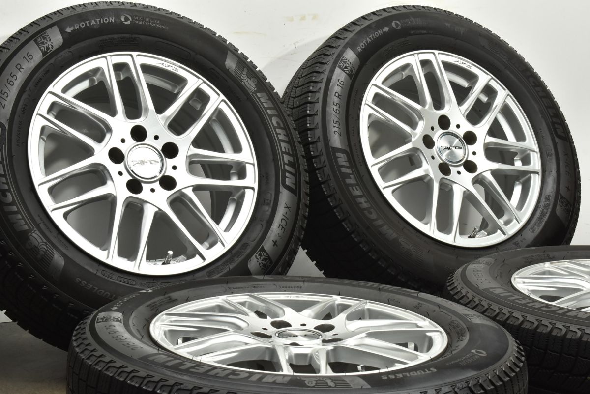 程度良好品 ユーロ AFG 16in 6.5J 32 PCD112 ハブ径57.1 ミシュラン X-ICE3 215 65R16 フォルクスワーゲン ティグアン アウディ Q3