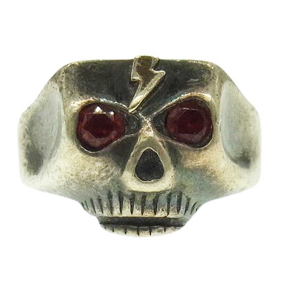 FLASHPOINT フラッシュポイント Jim Skull ジム スカル リング ライトニングボルト シルバー系 13号【中古】