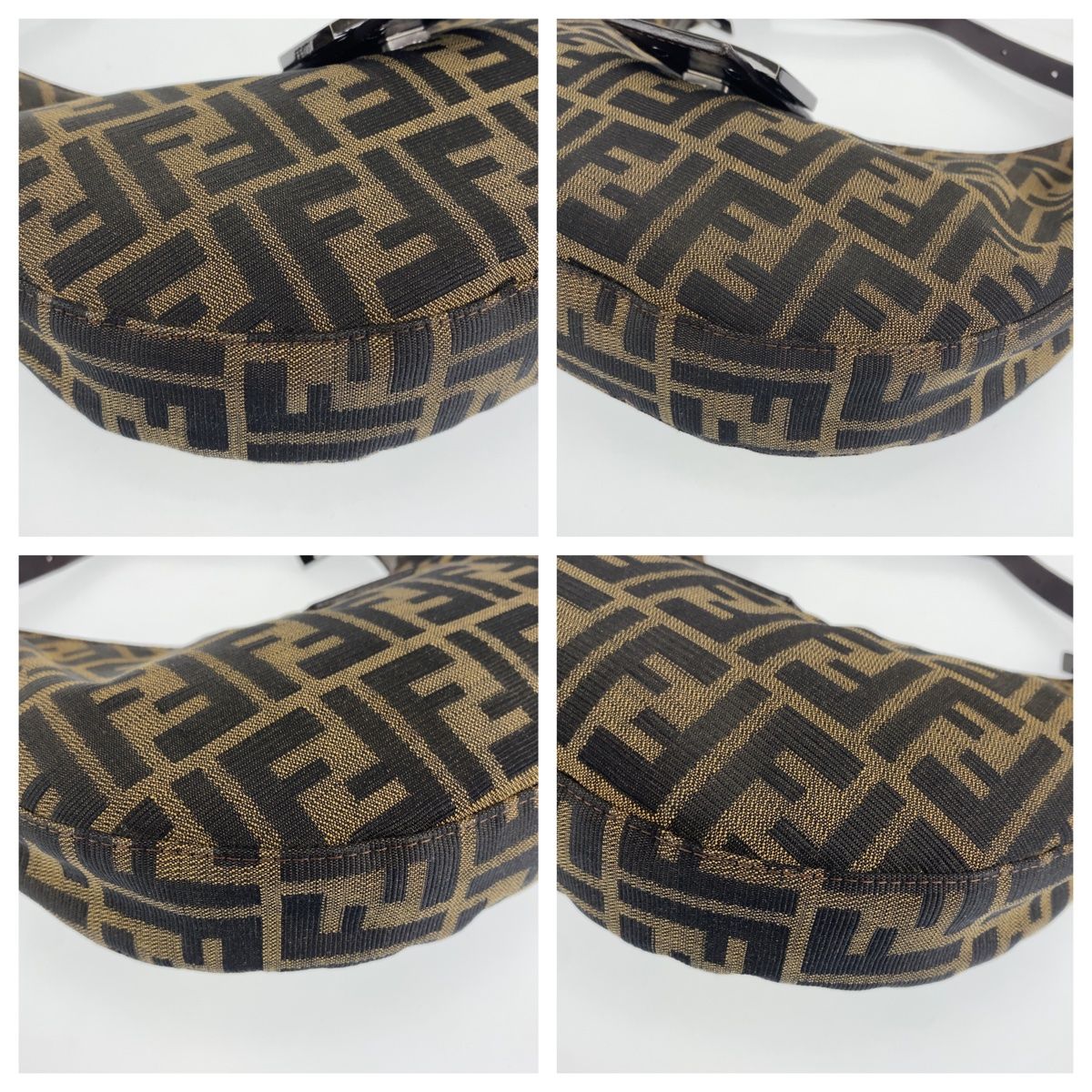 FENDI フェンディ ズッカ マンマバケット ブラウン 茶 シルバー金具