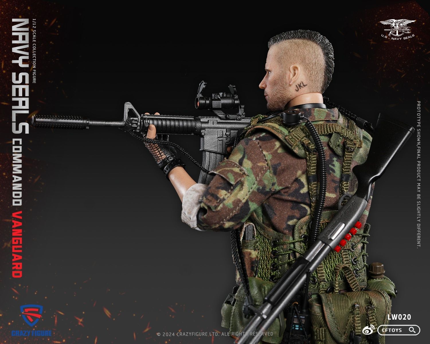 CFTOYS 1/12 トップ ソルジャー  LW020 フィギュア CFTOYS 1/12 SEAL スペシャル アサルト チーム - トップ