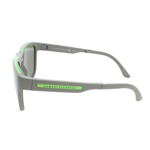 アルマーニエクスチェンジ A X ARMANI EXCHANGE サングラス 折り畳み式 セルフレーム ミラーレンズ ロゴ 54 19 135 グレー 青 ブルー MN8 GY11