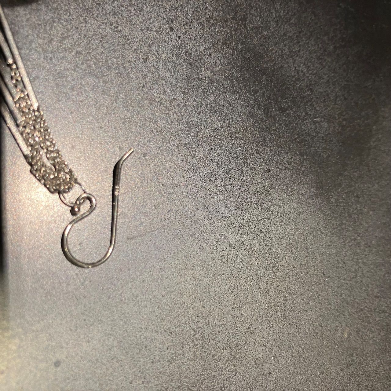 SILVER925 NARROW PLATE EARRINGS/シルバー/ピアス SILVER925 NARROW PLATE DESIGN FOOK EARRINGS/シルバー/ピアス