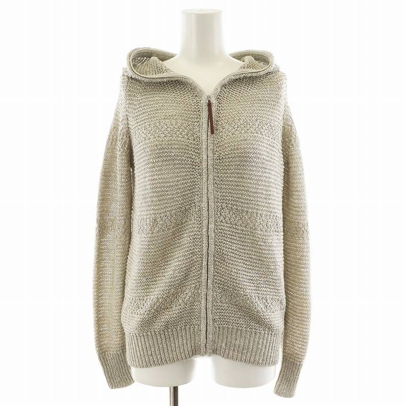 モラビト　ラメ　ニット　パーカー モラビト ラメ ニット パーカー モラビトMORABITO ニットパーカー