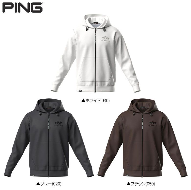 ピン ゴルフ 5262001 ダンボールニット フルジップ スウェット フーディ