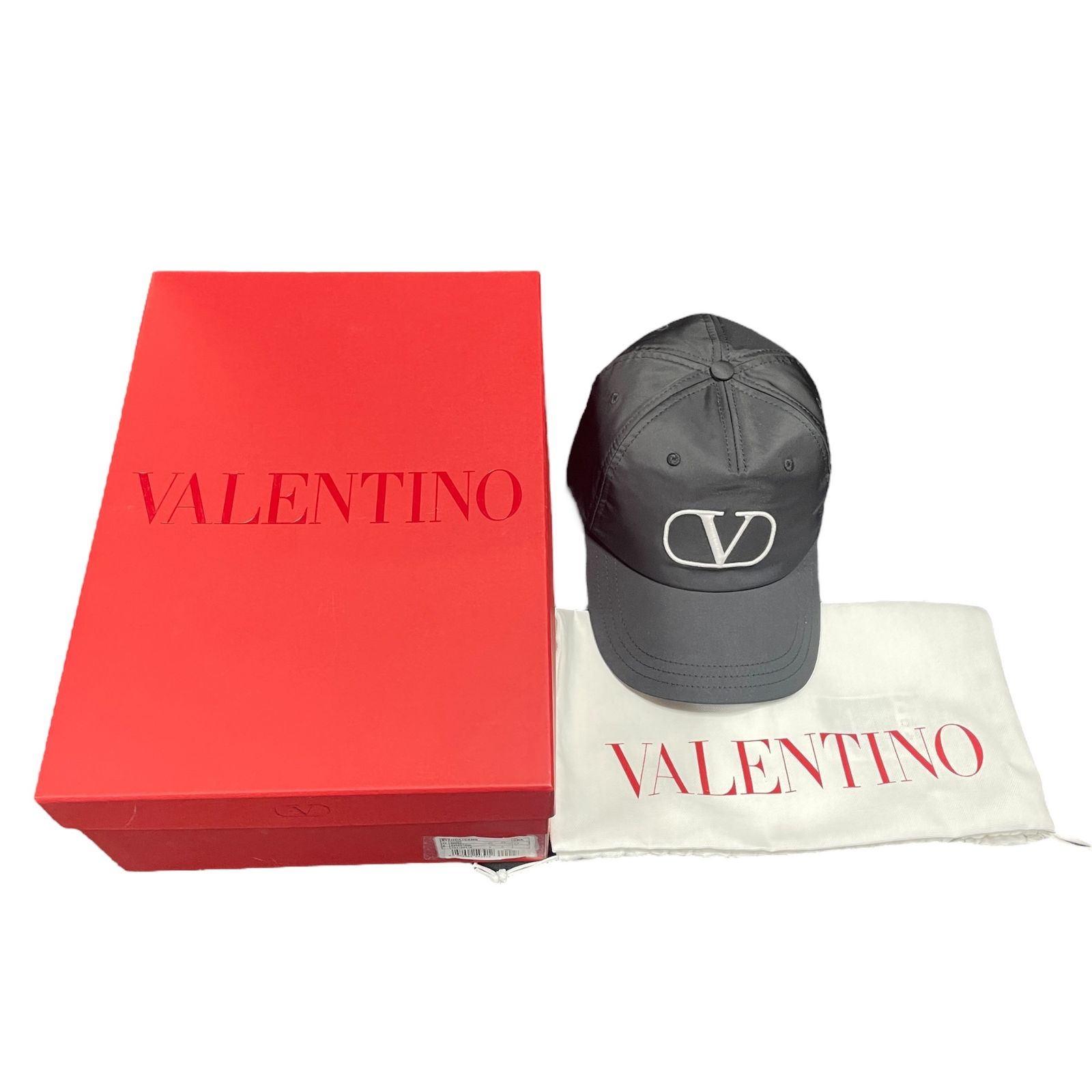 在庫限り品 VALENTINO ブラック ベースボールキャップ 【公式通販】