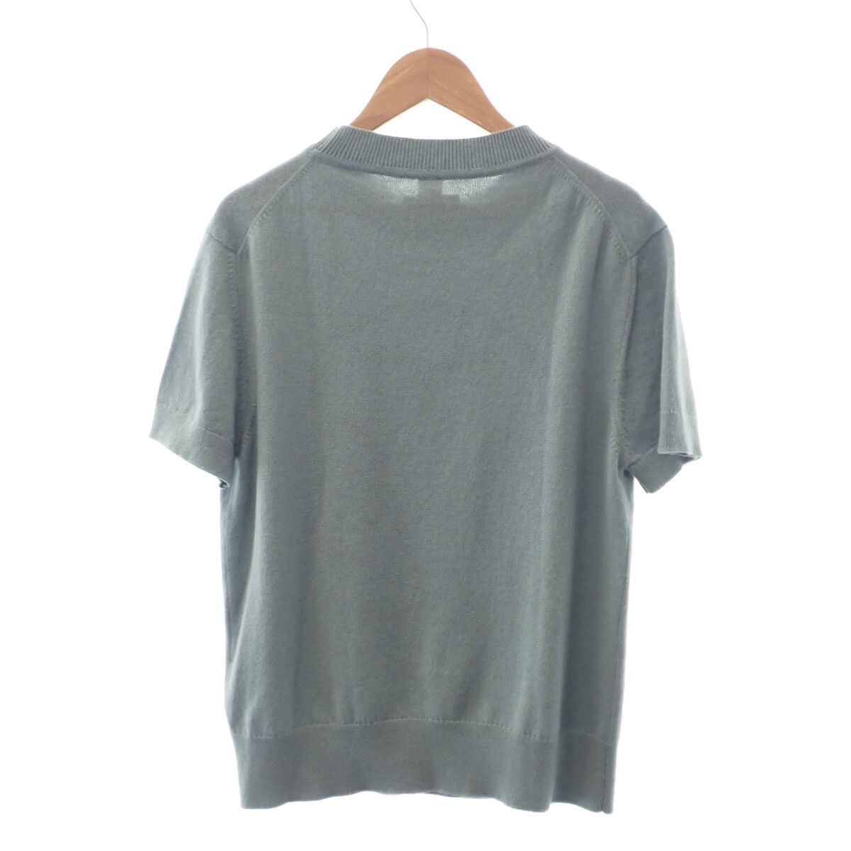 中古】【Aランク】HERMES エルメス Hリフト 半袖ニット トップス Tシャツ 2H2663D1 カシミヤ100％ Bleu Lichen  ブルーライケン サイズ40 レディース 【ISEYA】 - メルカリ