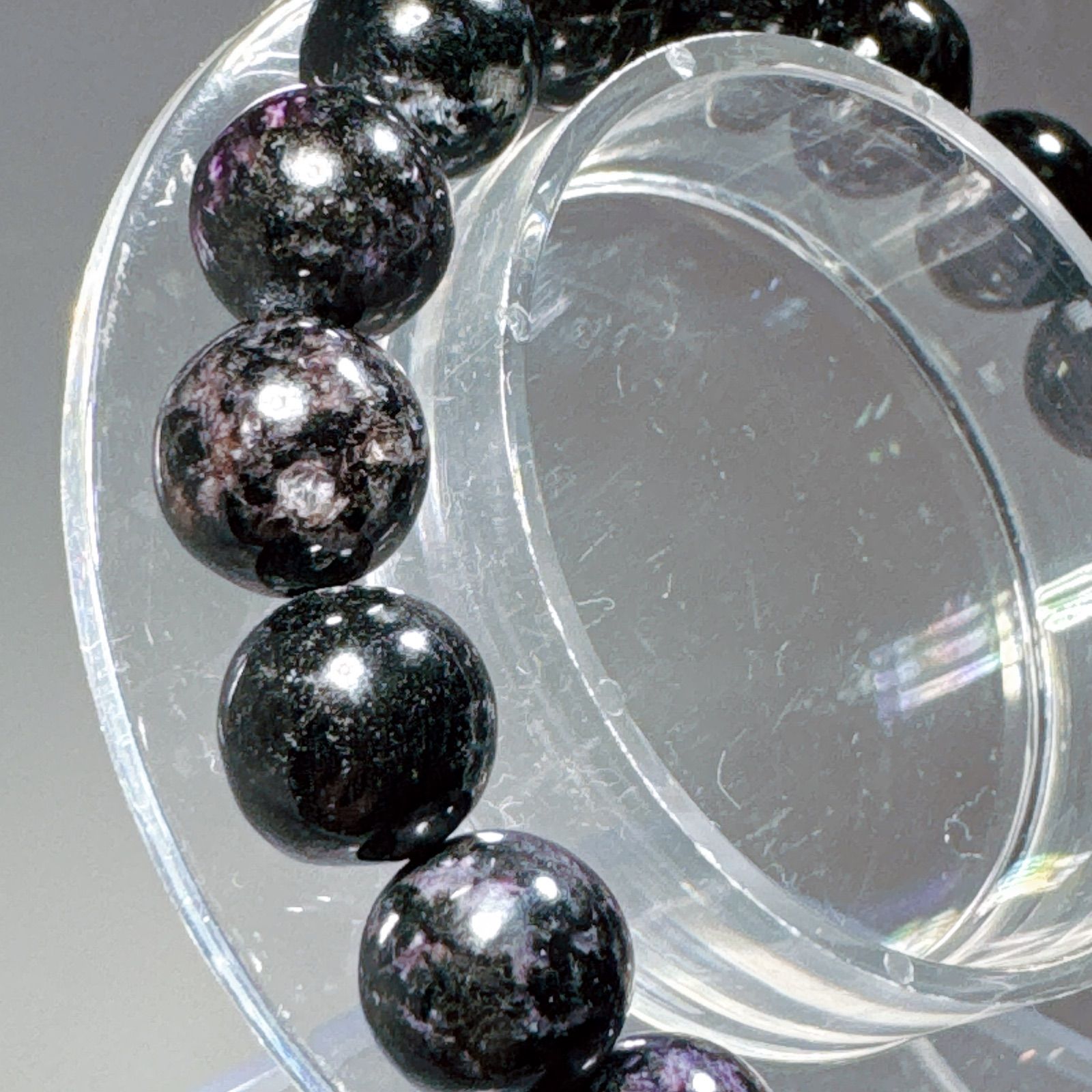 ブラックスギライトブレスレットNO25-2382