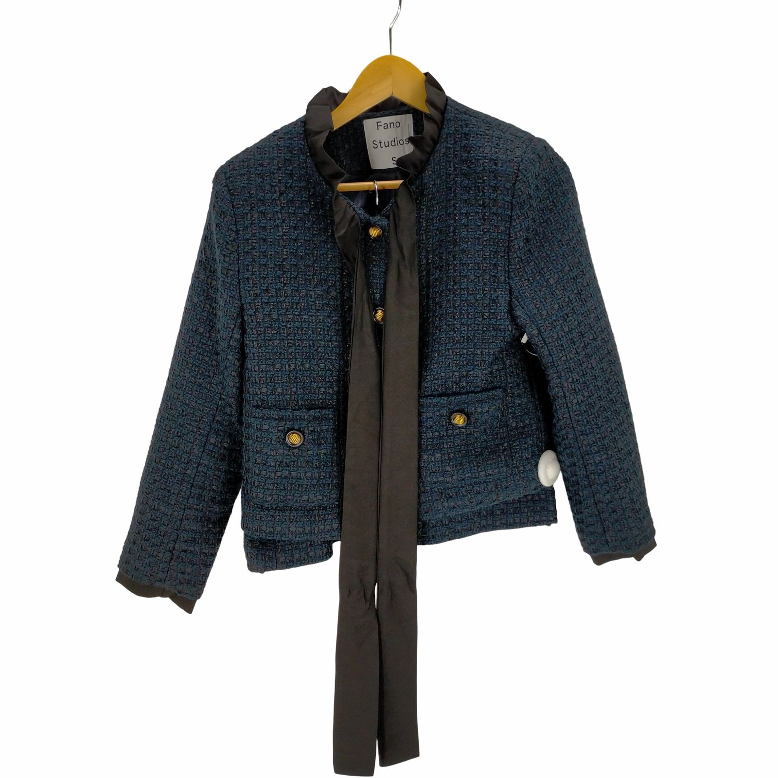 ファノ ストゥディオズ Fano Studios フリルツイードジャケット  