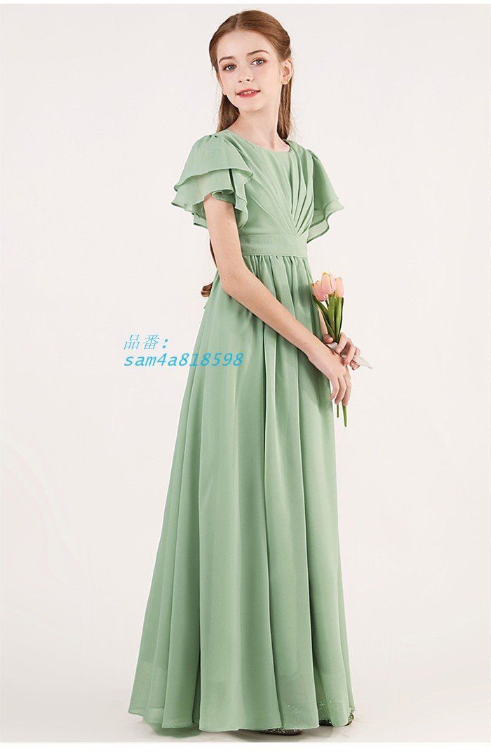 半袖 ロングドレス