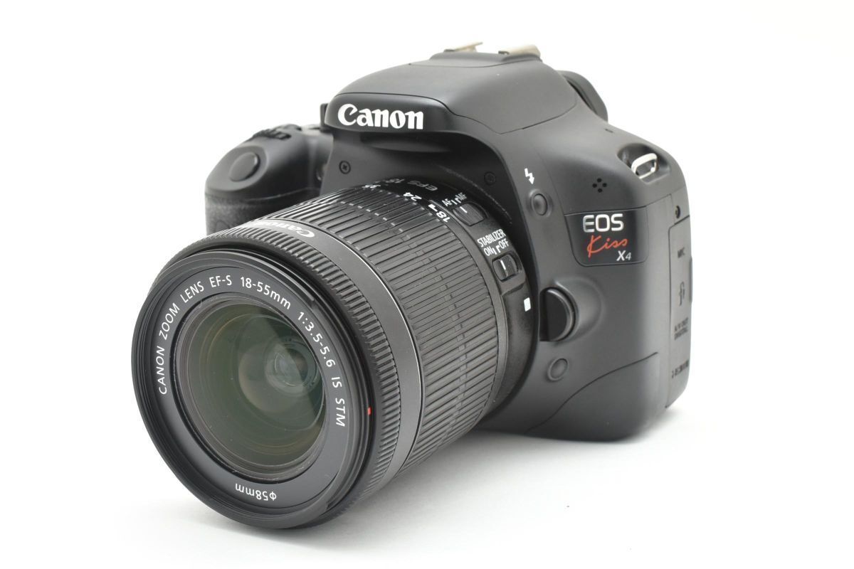 動作品 Canon EOS Kiss X4 18-55mm デジタル一眼レフ Canon (キヤノン) EOS Kiss X4 + 18-55 IS レンズキット
