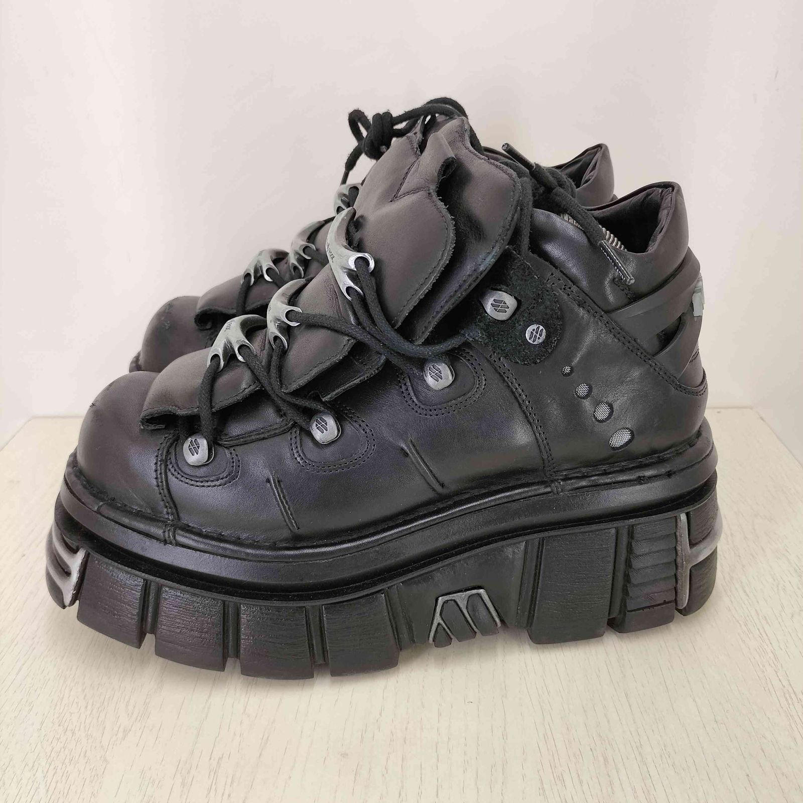 ニューロック NEW ROCK M-106-S112 ANKLE BOOT METALLIC メンズ