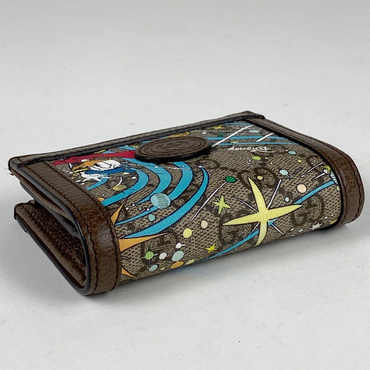 グッチ GUCCI GG柄 二つ折り財布 ディズニーコラボ ドナルドダック 二