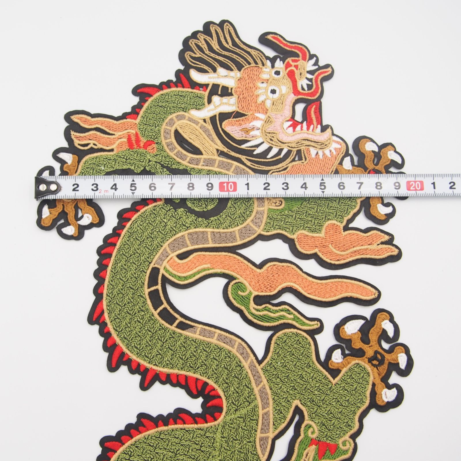 RUSH製　刺繍ワッペン付　長袖タッパー　最高級品 特大 刺繍 ワッペン 特大 海の大きな生き物のワッペン 刺繍 シール