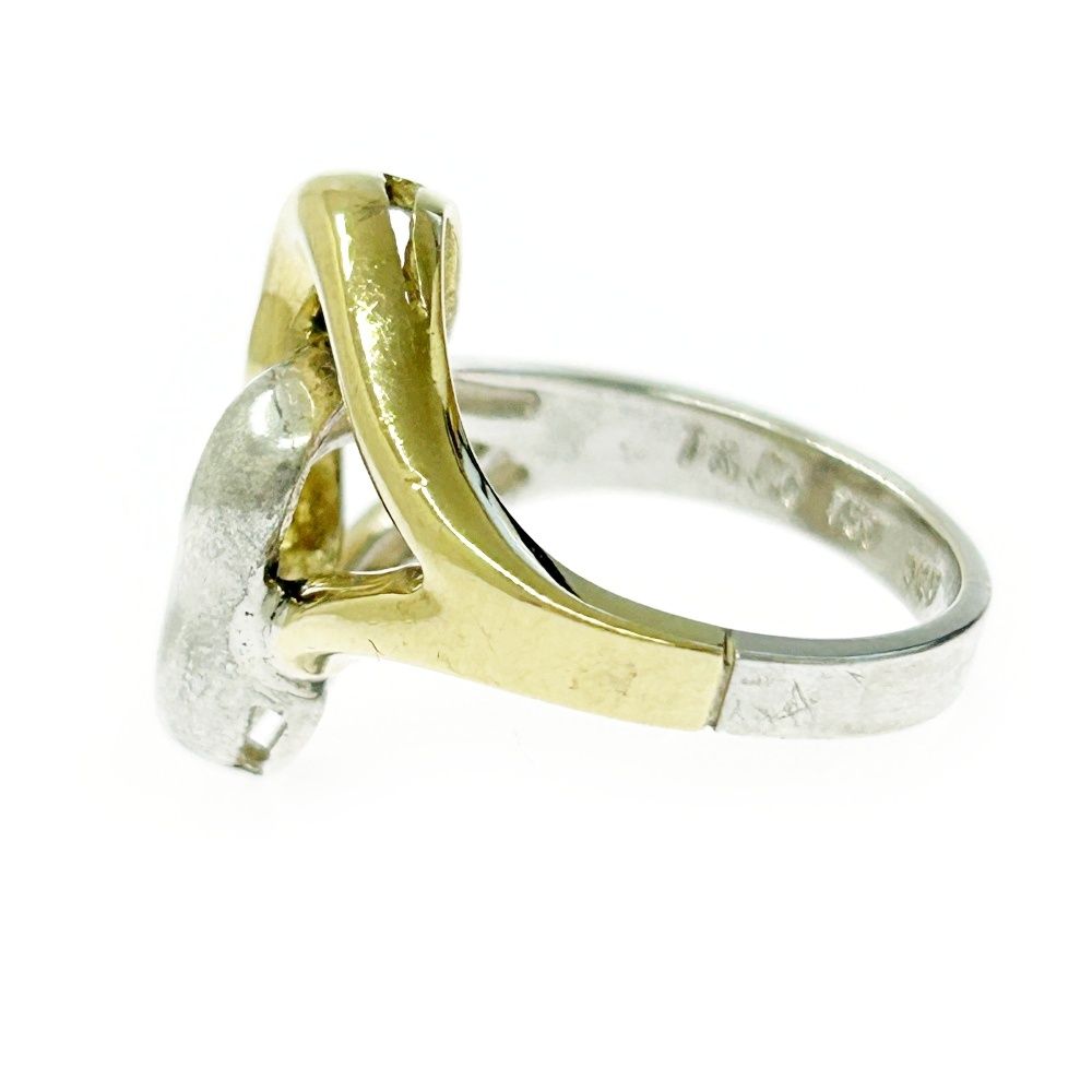 中古】TIFFANY&Co. ティファニー シルバー ゴールド ダブルオープン