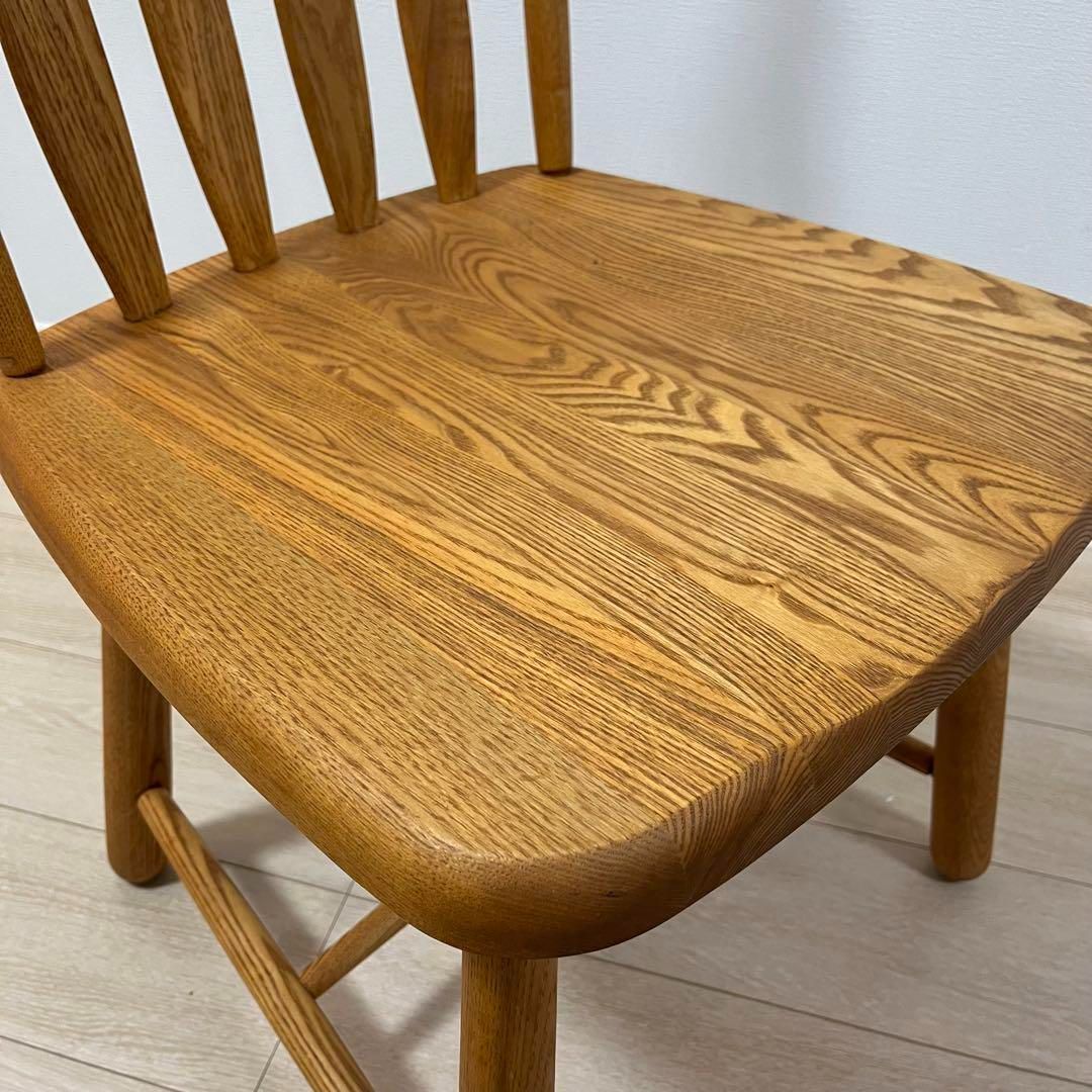 す22【美品】北欧 ナチュラルインテリア オーク調 ウィンザーチェア