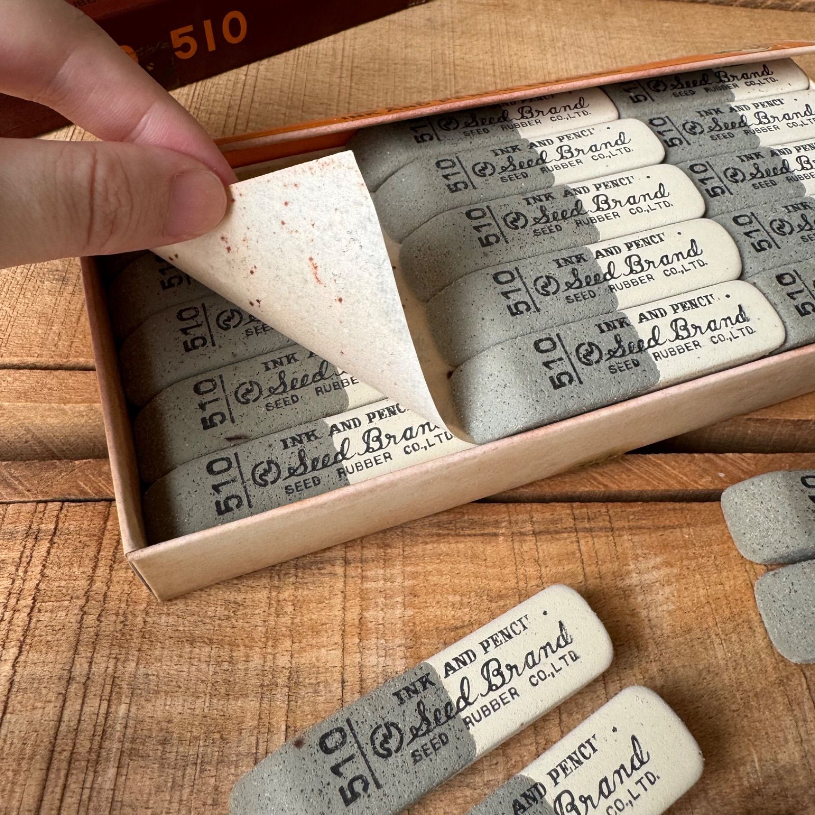 廃番】SEED brand No.510 半砂 45個入 昭和レトロ 文房具 - メルカリ