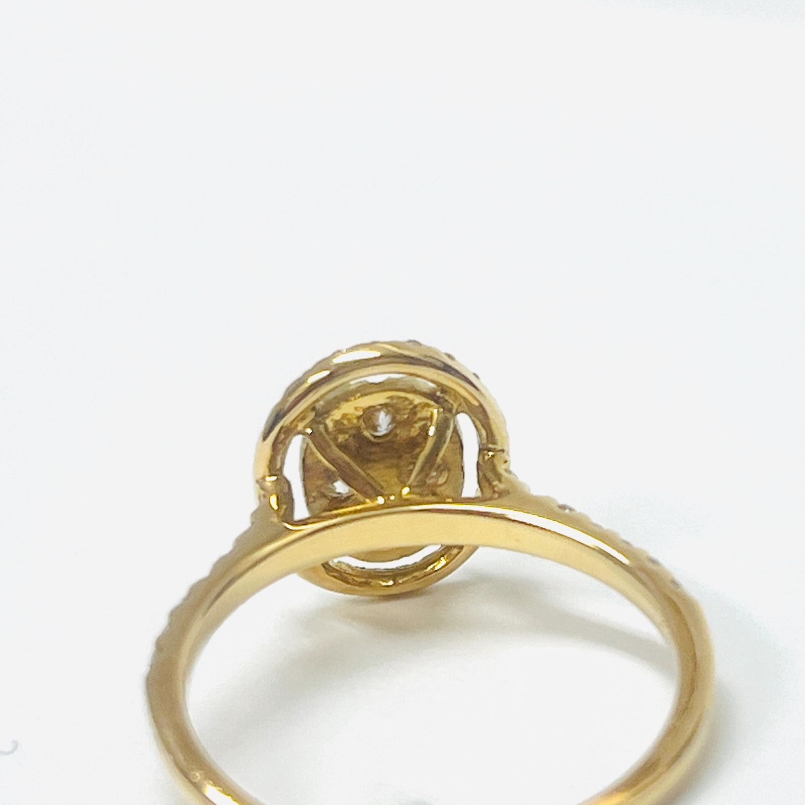 リング 18金 ダイヤモンド 0.54ct K18 YG 天然石 指輪 レディース RM 