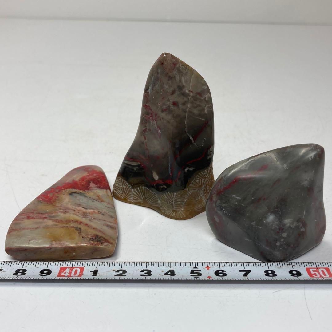 鶏血 印材3点 231g トトチ 東さ5-0918