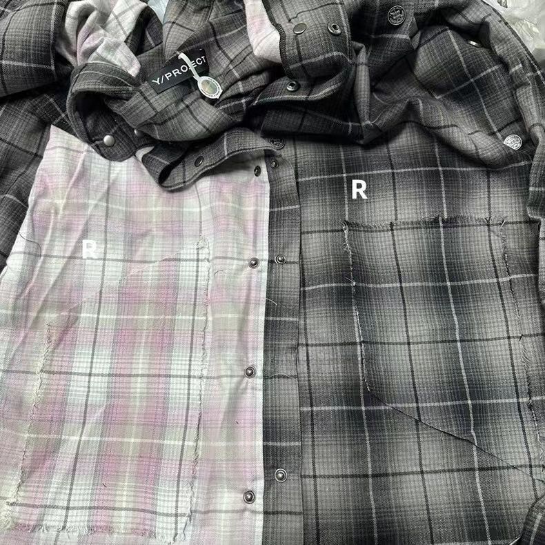 Y/PROJECT SNAP OFF FLANNEL SHIRT