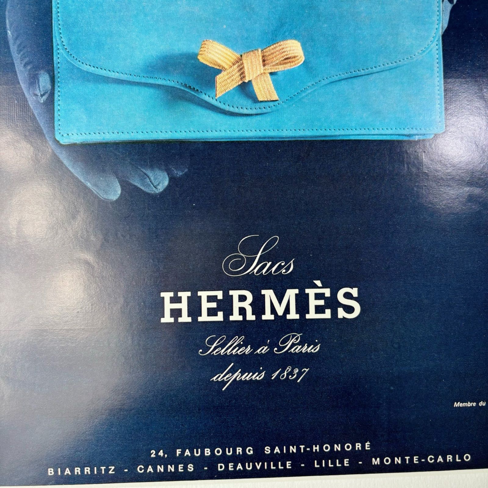 1965 広告＞HERMES エルメス ポスター ヴィンテージ アートポスター