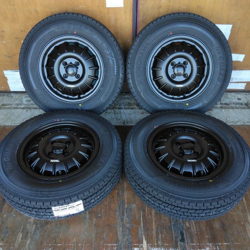 4本セット スタッドレス YOKOHAMA アイスガード iG91 165 80R14 NV200 バネット タイヤホイールセット 14インチ Bounty Noel バウンティ ノエル