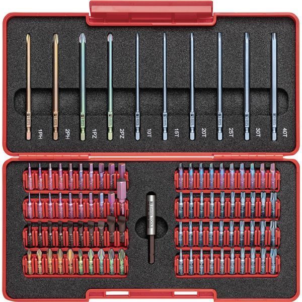 PB SWISS TOOLS ピービースイスツールズ 90本組 ビットセット ボックスケース付 C6.792TB