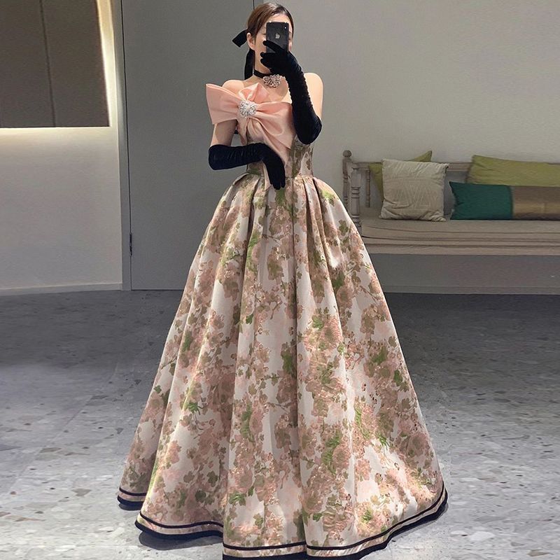 カラードレス ブルー ブラック シャンパン グレー ロングドレス 結婚式