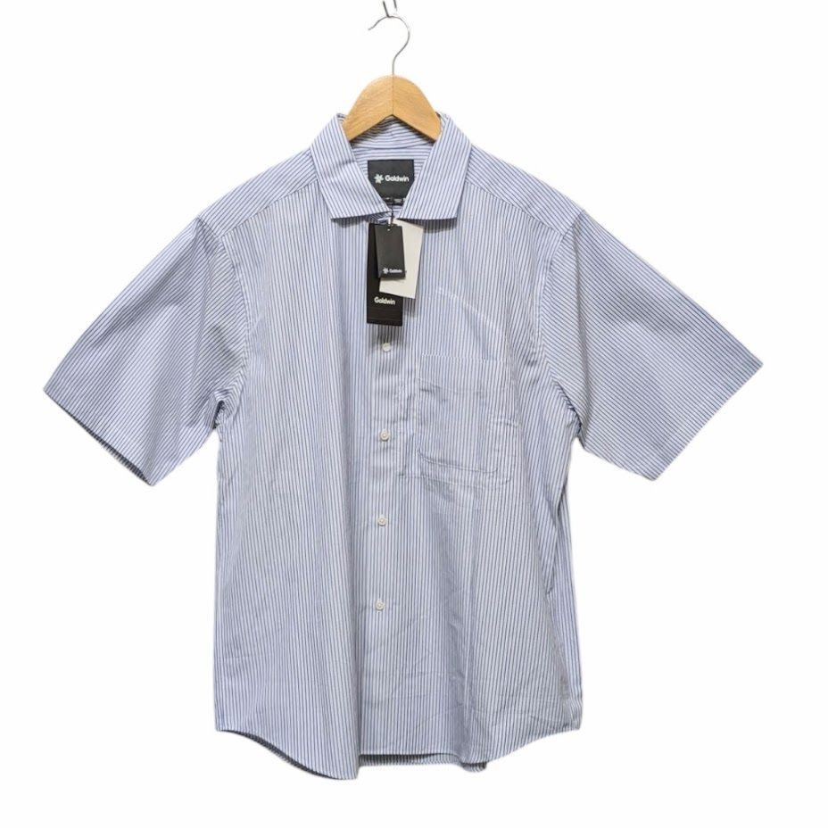 Goldwin ストライプ シャツ Goldwin/STRIPED OVERSIZED SHIRT (SAXE STRIPE)