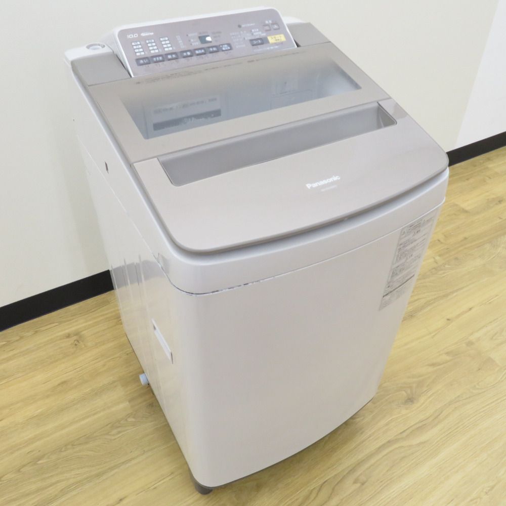 Panasonic パナソニック 全自動電気洗濯機 NA-FA100H3 10.0kg 2017年製 ブラウン 簡易乾燥機能付 洗浄・除菌済み -  メルカリ