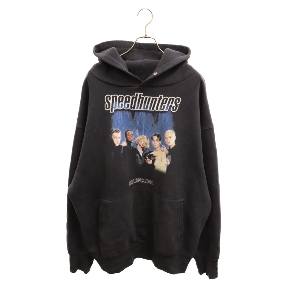 BALENCIAGA (バレンシアガ) 18AW SPEED HUNTERS HOODIE スピードハンターズフーディ プルオーバーパーカー 541871 TCV37 ブラック
