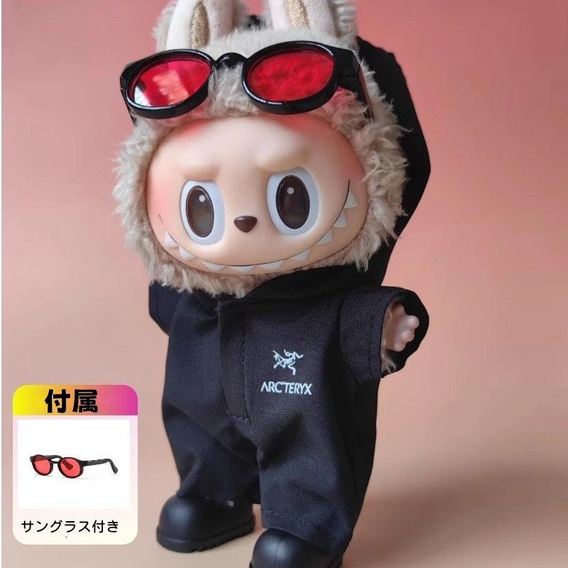 ぬいぐるみ服 labubu ラブブ 17cm 第1/3世代通用 パーカー