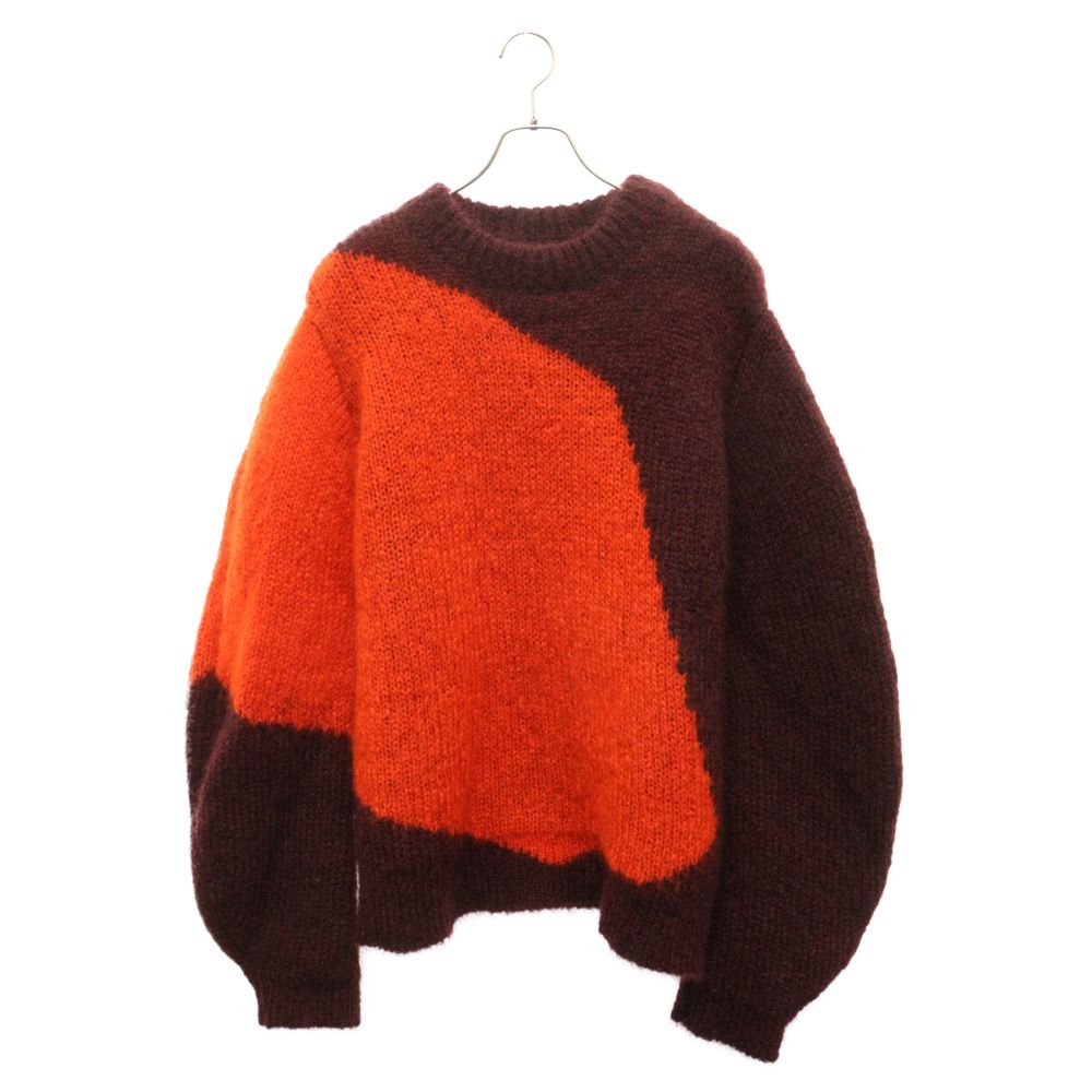 JIL SANDER (ジルサンダー) 21AW モヘア混 バイカラー クルーネック