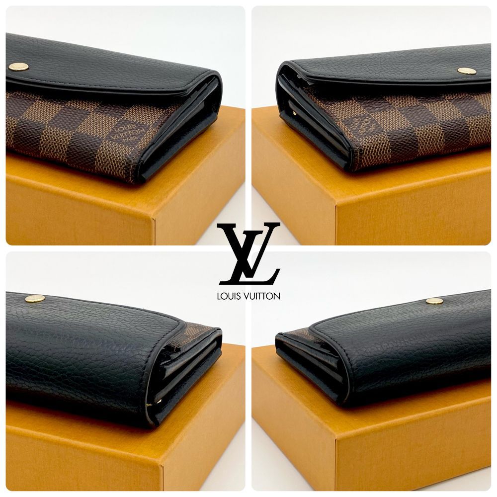 極美品】ルイヴィトン LOUIS VUITTON ダミエ ポルトフォイユ・ノルマンディ ノワール 長財布 N61261 送料無料 送料込み - メルカリ