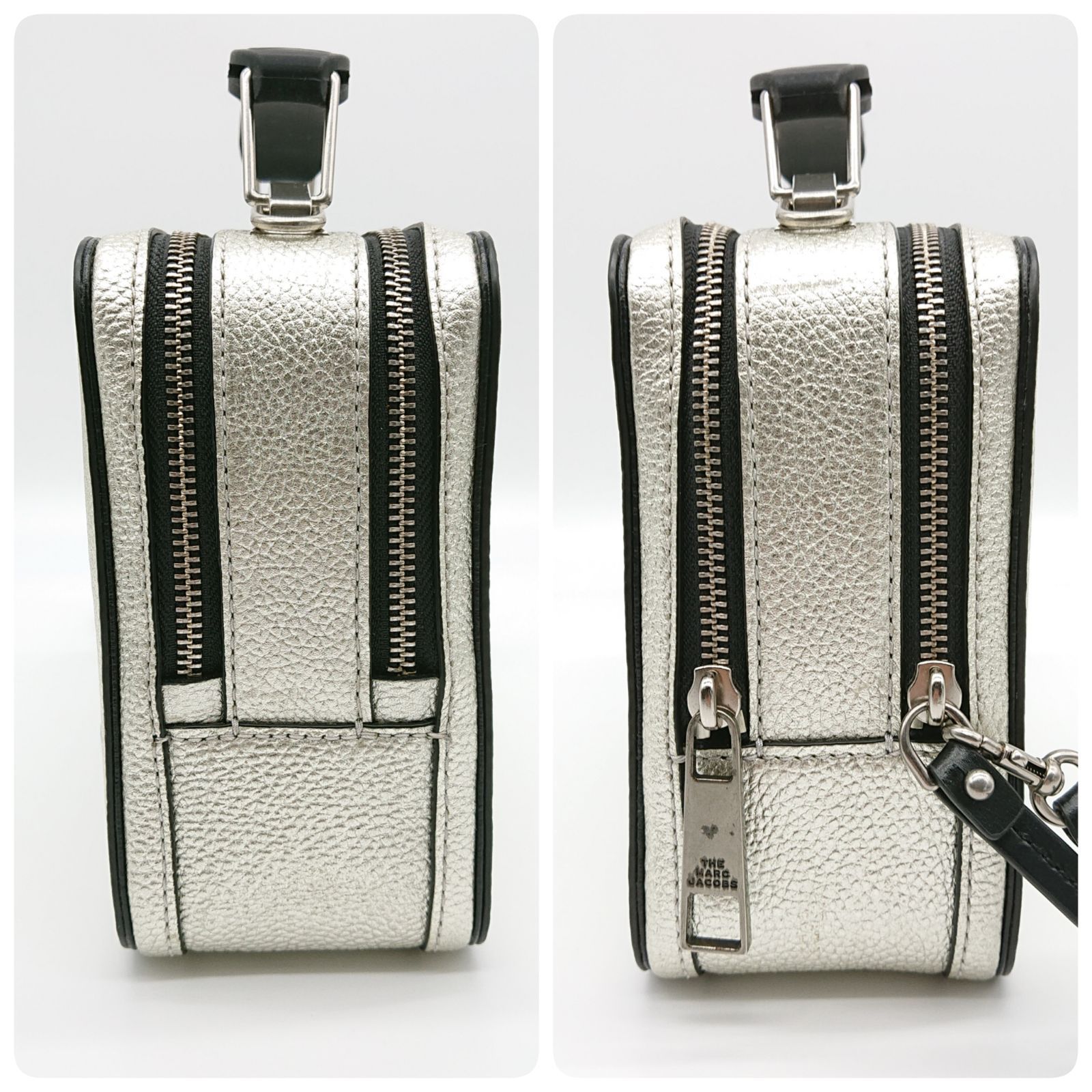 大幅再値下げ 新品レア☆ MARC JACOBS THE BOX シルバー マークジェイコブス THE BOX 2way ハンドバッグ ショルダー