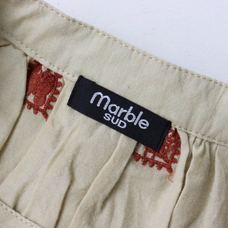 美品 2023SS マーブルシュッド marble SUD EMB FOLKS バンド