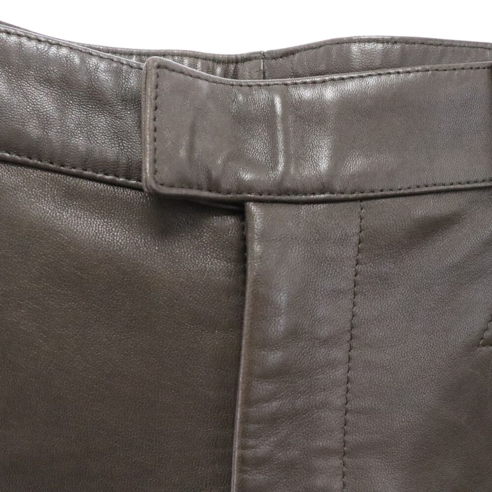 GUCCI (グッチ) ラムレザーパンツ 羊革 テーパード ボトムパンツ 239