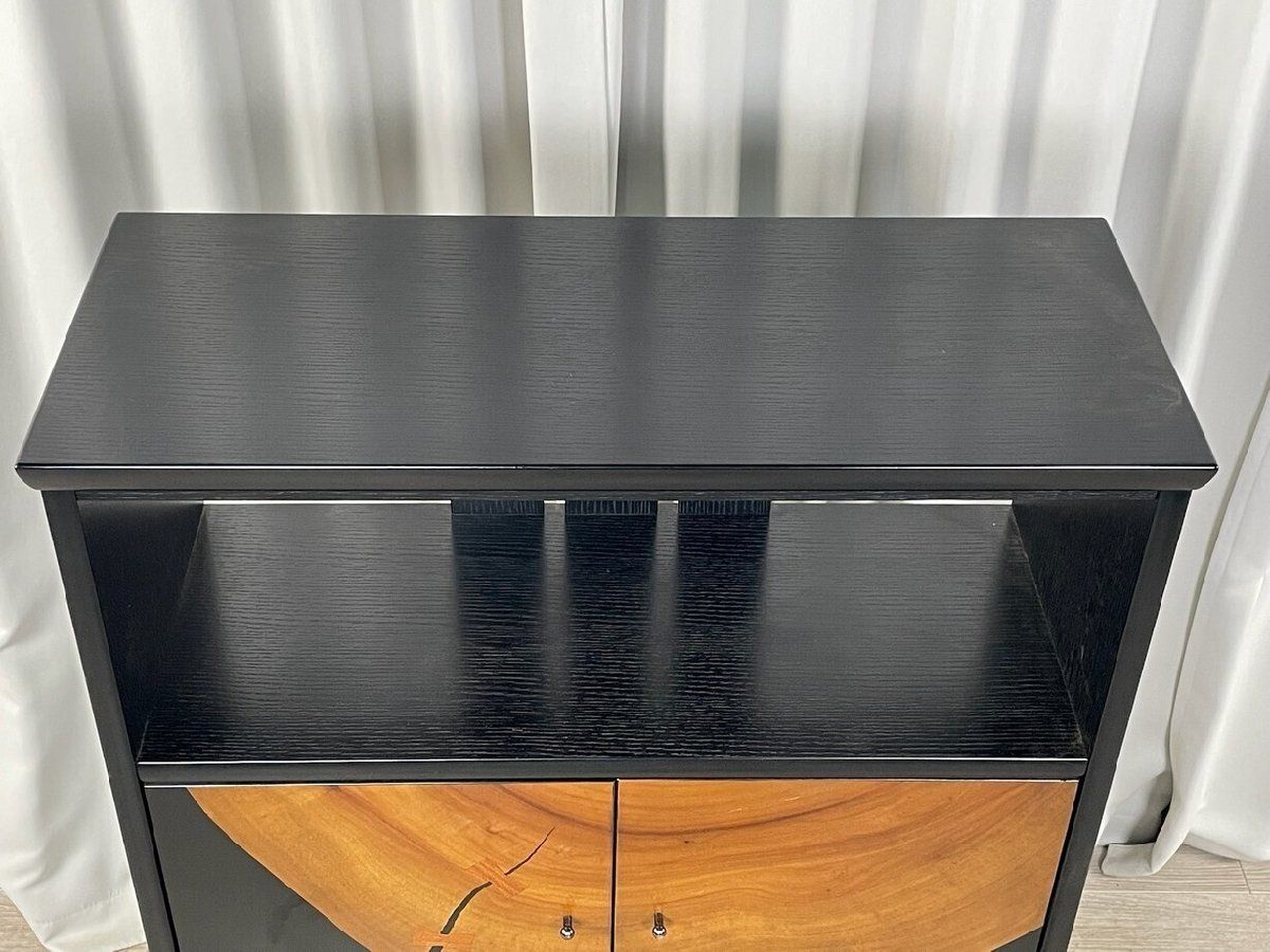 GP99 松岡漆工 大楠輪切 飾り棚 伝統工芸 和モダン / 和家具 大楠 絶版