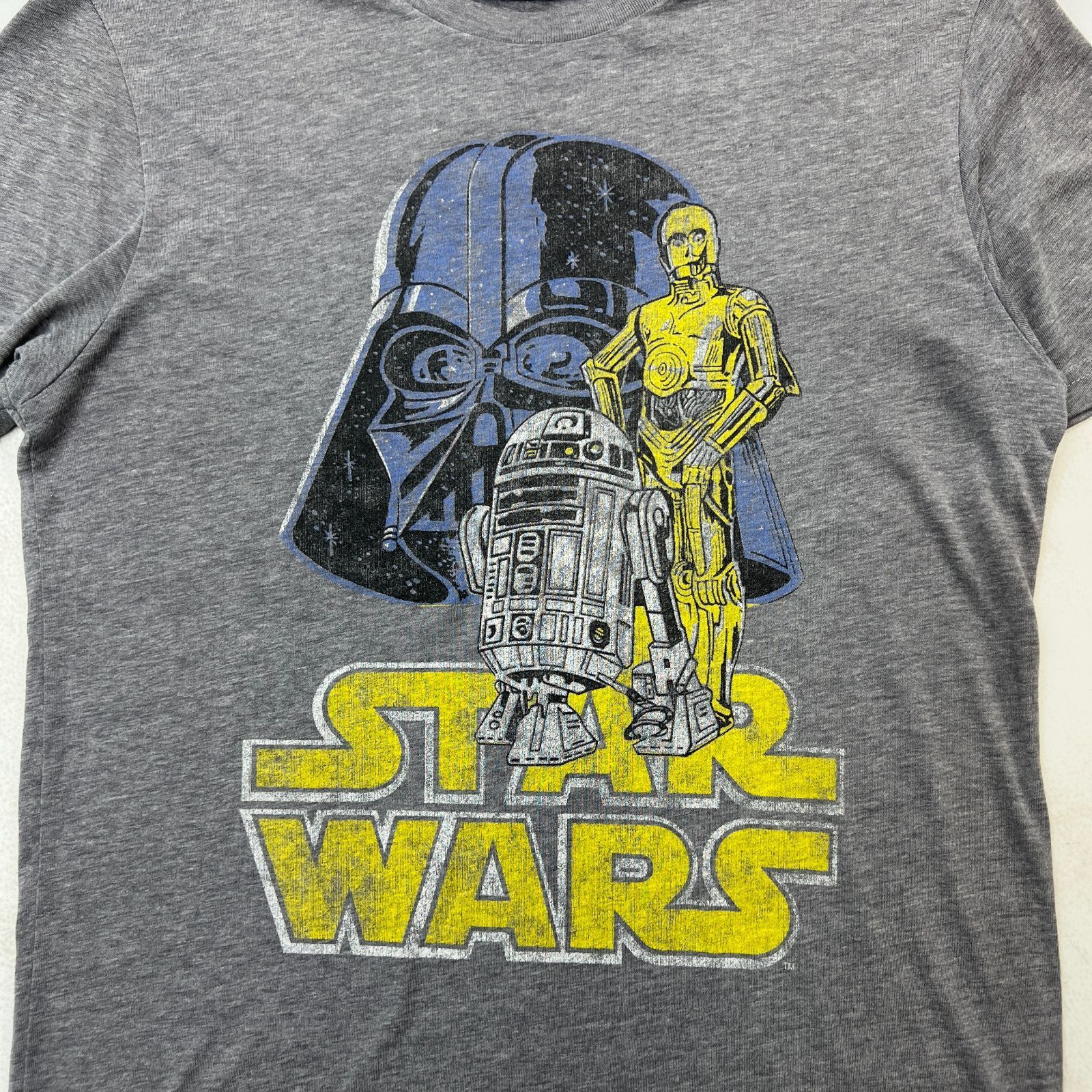 スターウォーズ Tシャツ メンズ US-Sサイズ グレー 【 ダースベイダー